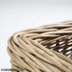 51 Degrees North Rattan Bed -Haustierzubehör 51 degrees north rattan bed 209192 0500 none