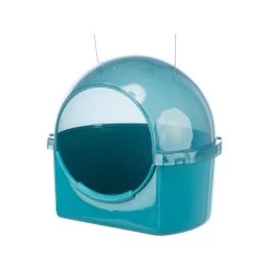 Trixie Badehaus 10 Trixie Badehaus -Haustierzubehör trixie vogelbadhuis blauw 216371 0500 none